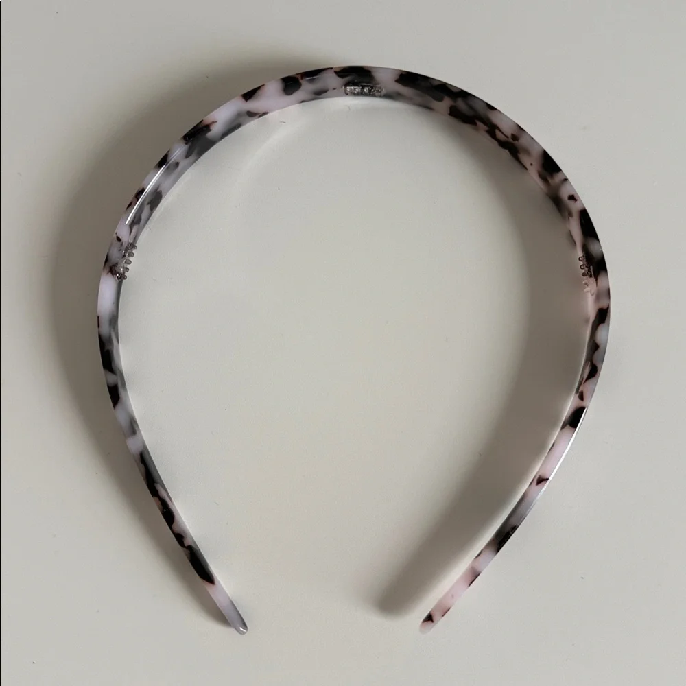 Loft / Target Headband Set - Pink Tortoiseshell Print and Natural Woven One Size